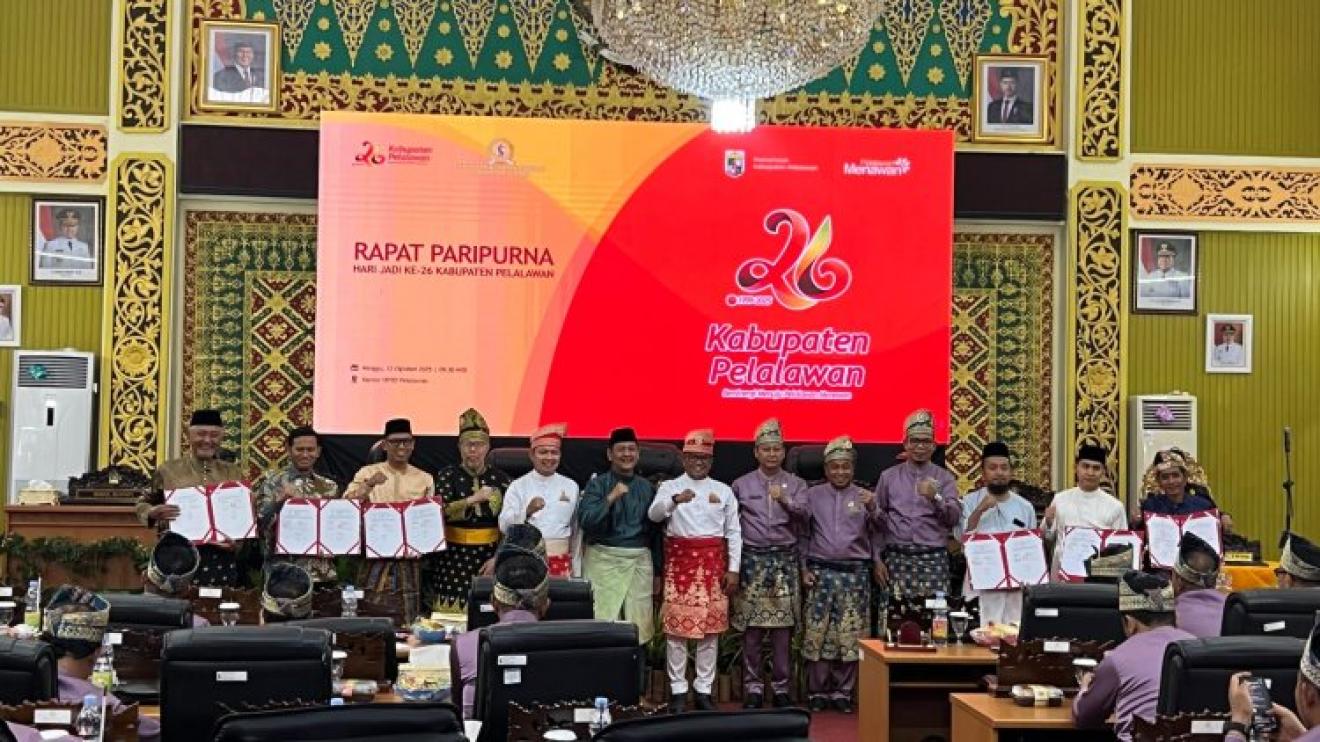 DPRD Pelalawan Bersama Pemkab Solid Wujudkan Pembangunan Berkelanjutan di Usia ke 26